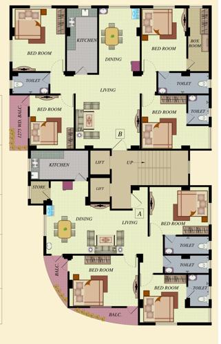  nirmala-aastha Nirmala Aastha Cluster Plan from 1st to 7th Floor