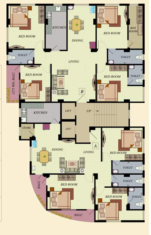  nirmala aastha Nirmala Aastha Cluster Plan from 1st to 7th Floor