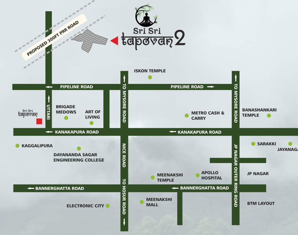  sri sri tapovan 2 block 1 Location Plan