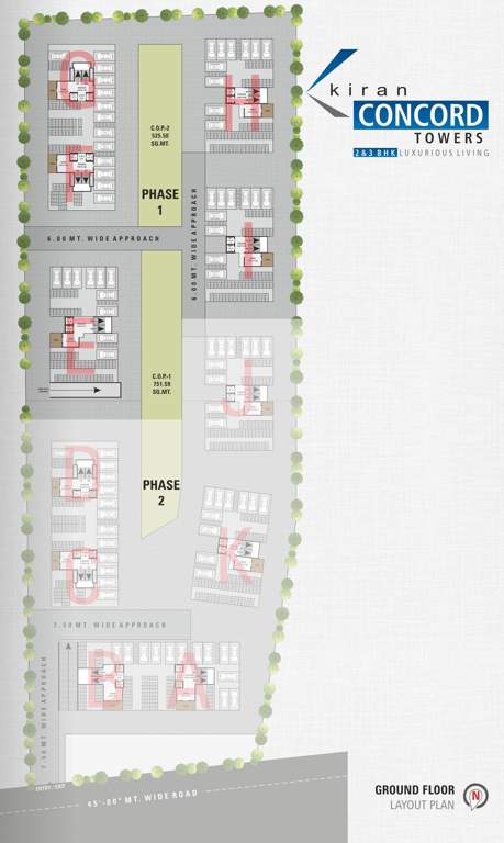  concord towers E To I Ground Cluster Plan