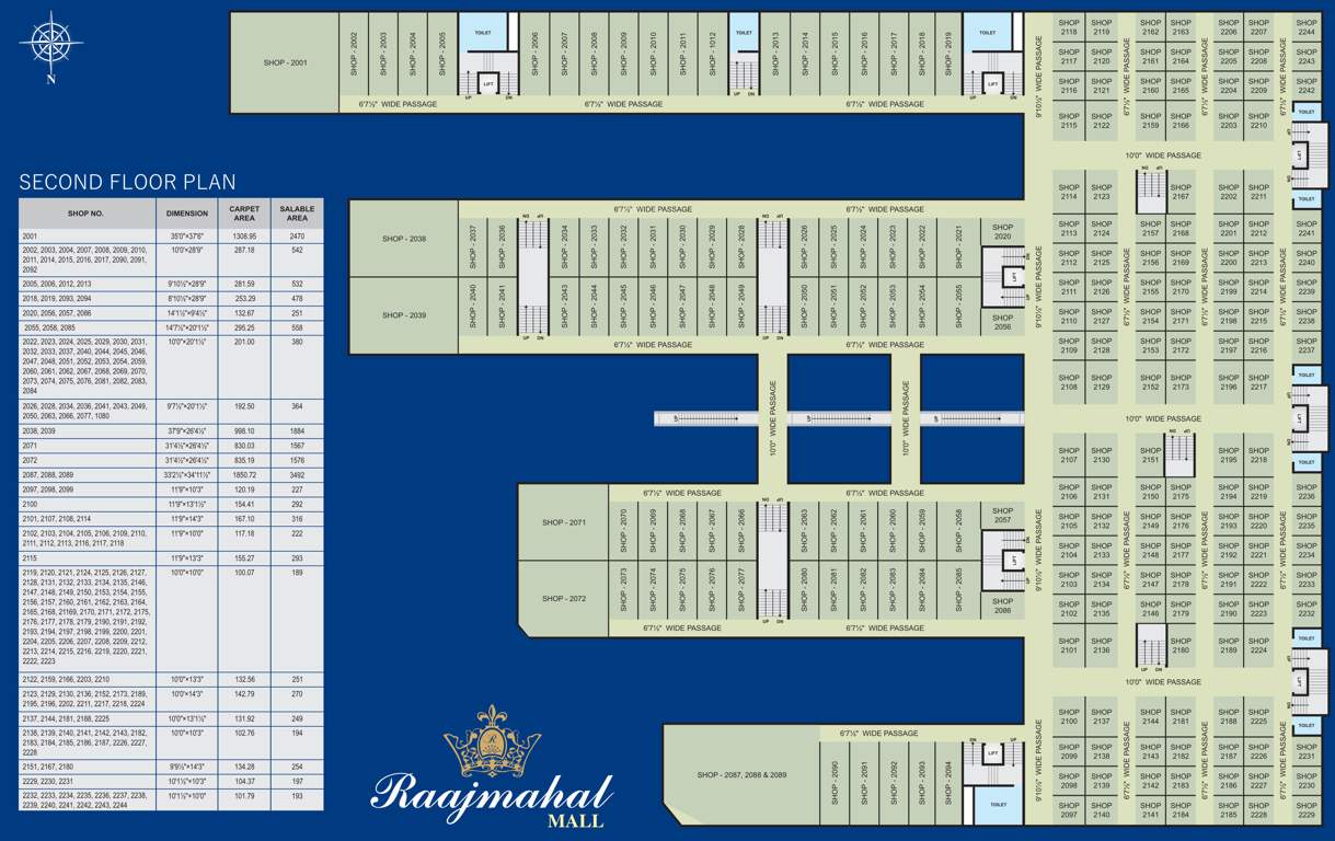  mall 1 Commercial Building Cluster Plan For 2nd Floor