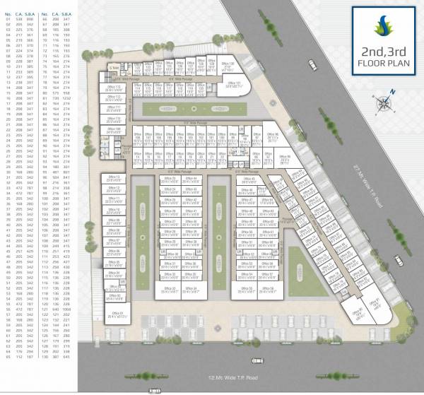  siddeshwar-the-business-harbour 1 Cluster Plan For 2nd & 3rd Floor