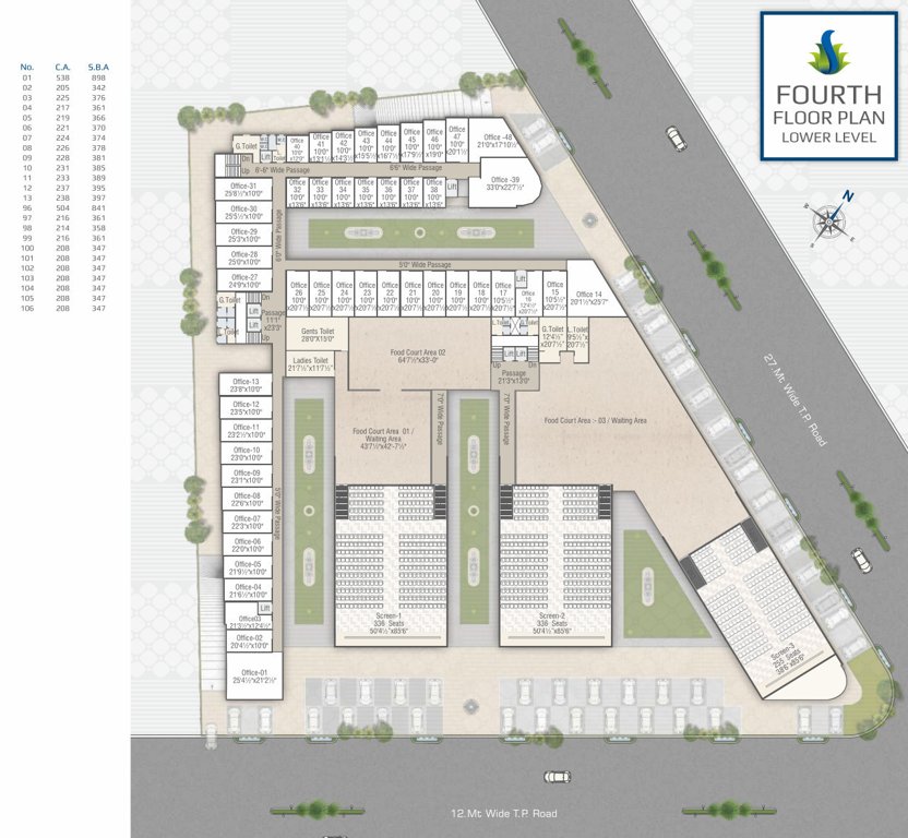  siddeshwar the business harbour 1 Cluster Plan For Lower 4th Floor