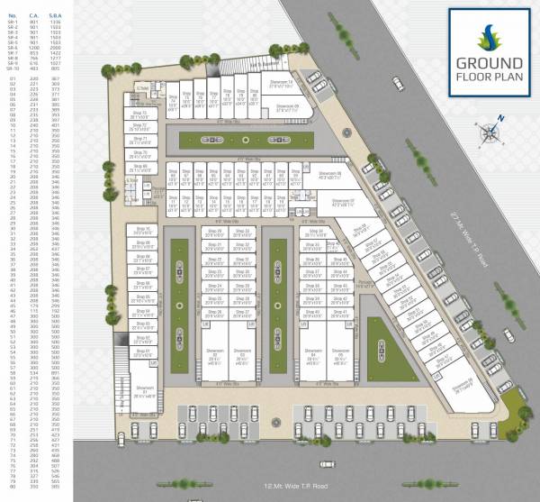  siddeshwar-the-business-harbour 1 Ground Cluster Plan