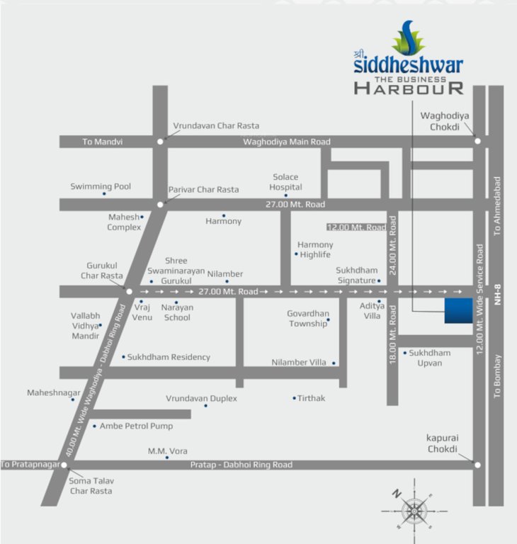  siddeshwar the business harbour Location Plan