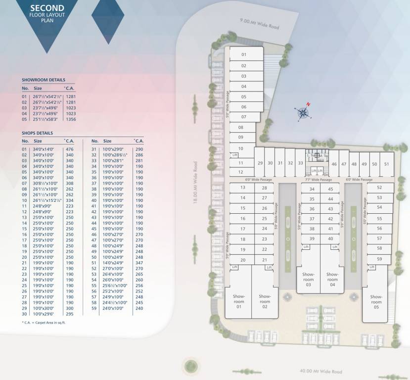 shree siddheshwar hallmark 1 Cluster Plan For 2nd Floor