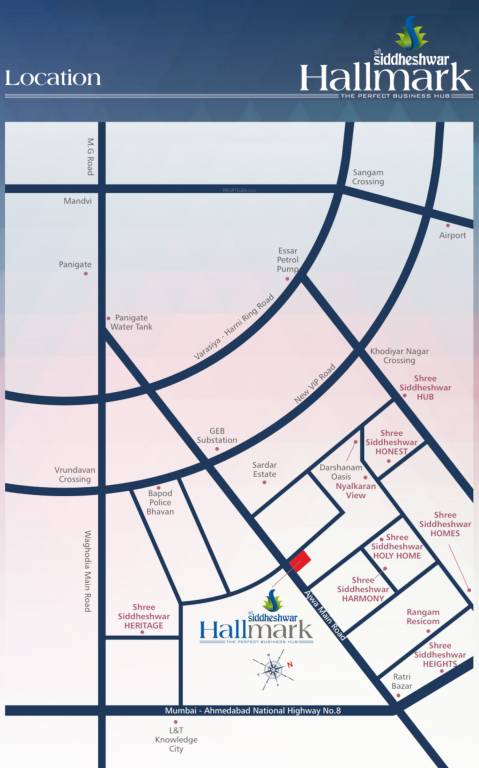 shree siddheshwar hallmark Location Plan