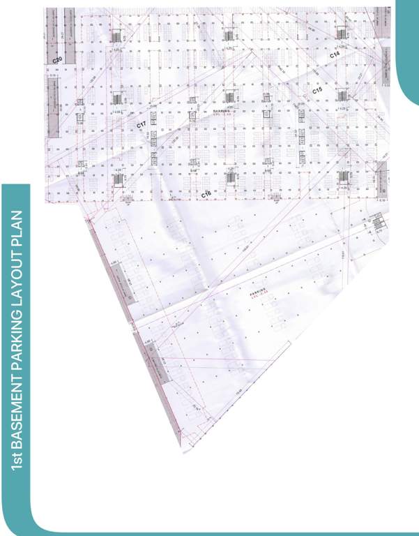 radha raman textile market phase 2 B, C, D Cluster Plan For 1st Basement