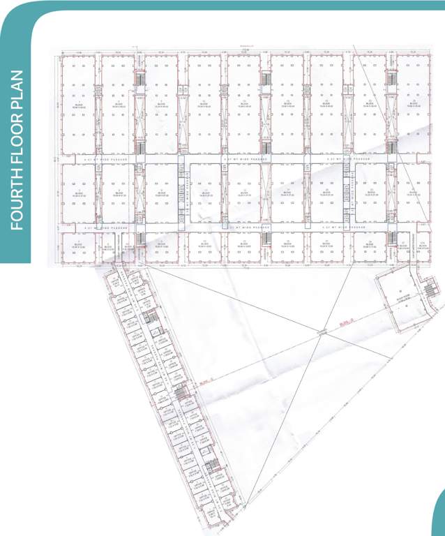 radha raman textile market phase 2 B, C, D Cluster Plan For 4th Floor