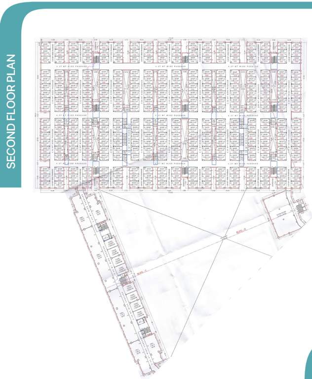 radha raman textile market phase 2 B Cluster Plan For 2nd Floor