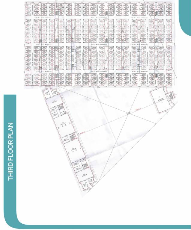 radha raman textile market phase 2 B Cluster Plan For 3rd Floor