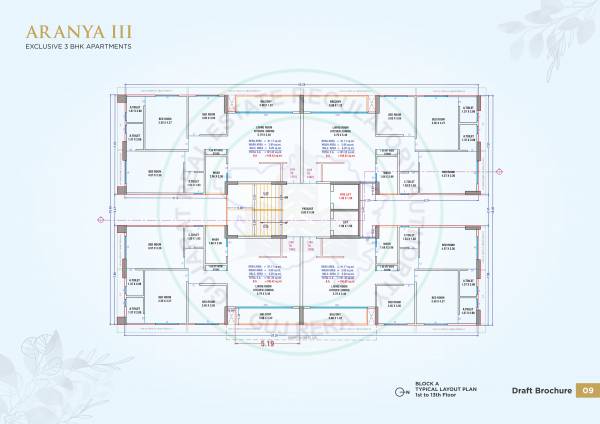  iii Block A Cluster Plan from 1st to 13th Floor