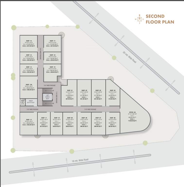  le city center Tower Cluster Plan For 2nd Floor