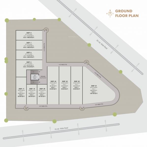  le-city-center Tower Cluster Plan For Ground Floor