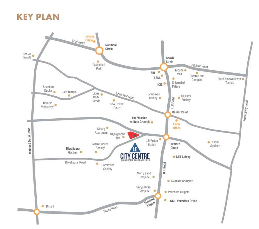  le city center Location Plan