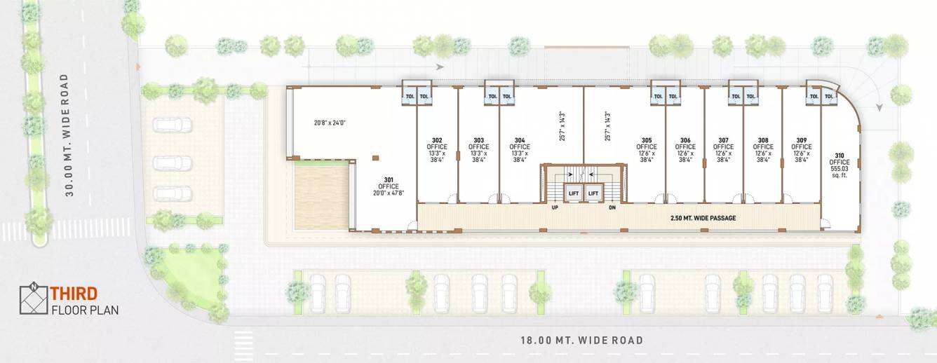  keshavam square Tower A Cluster Plan for 3rd Floor