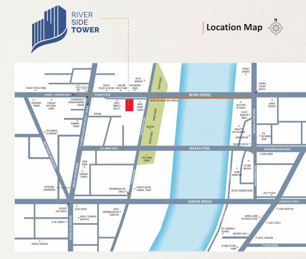 river-side-tower Location Plan