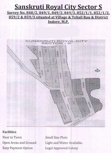 Layout Plan sanskruti-royal-city-sector-s Layout Plan