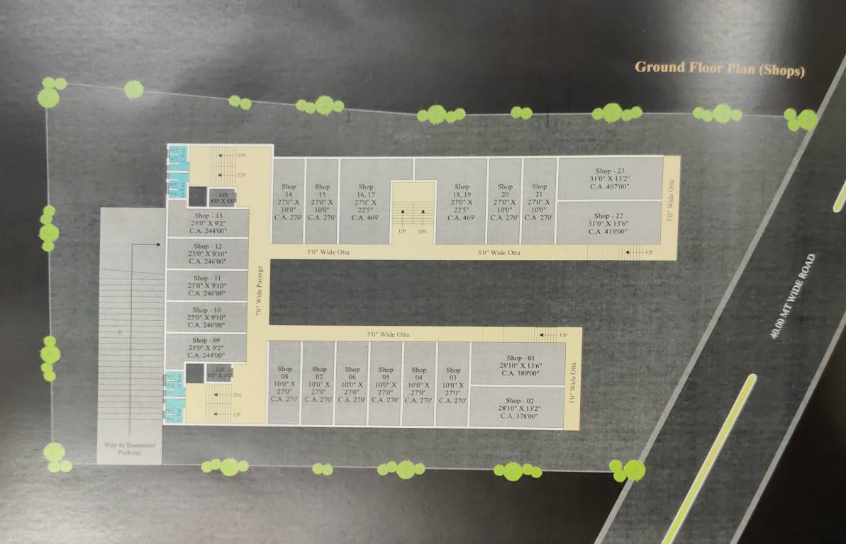  padra central Tower 1 Cluster Plan For Ground Floor