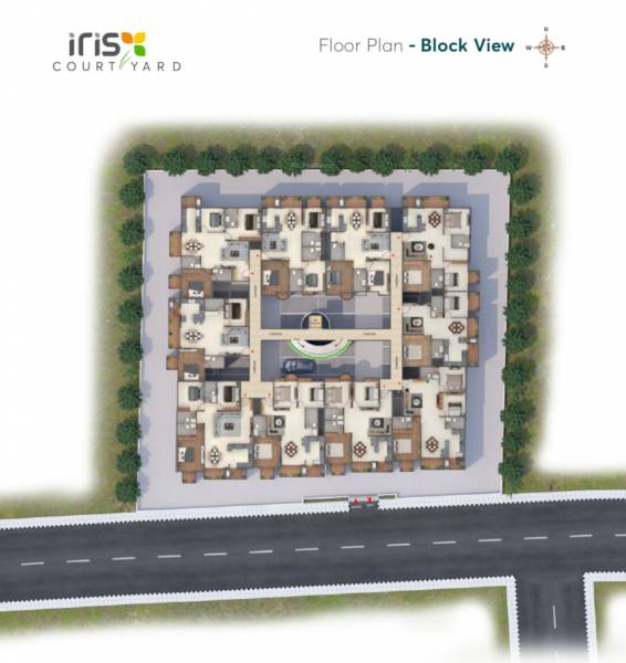  courtyard Iris Courtyard Cluster Plan