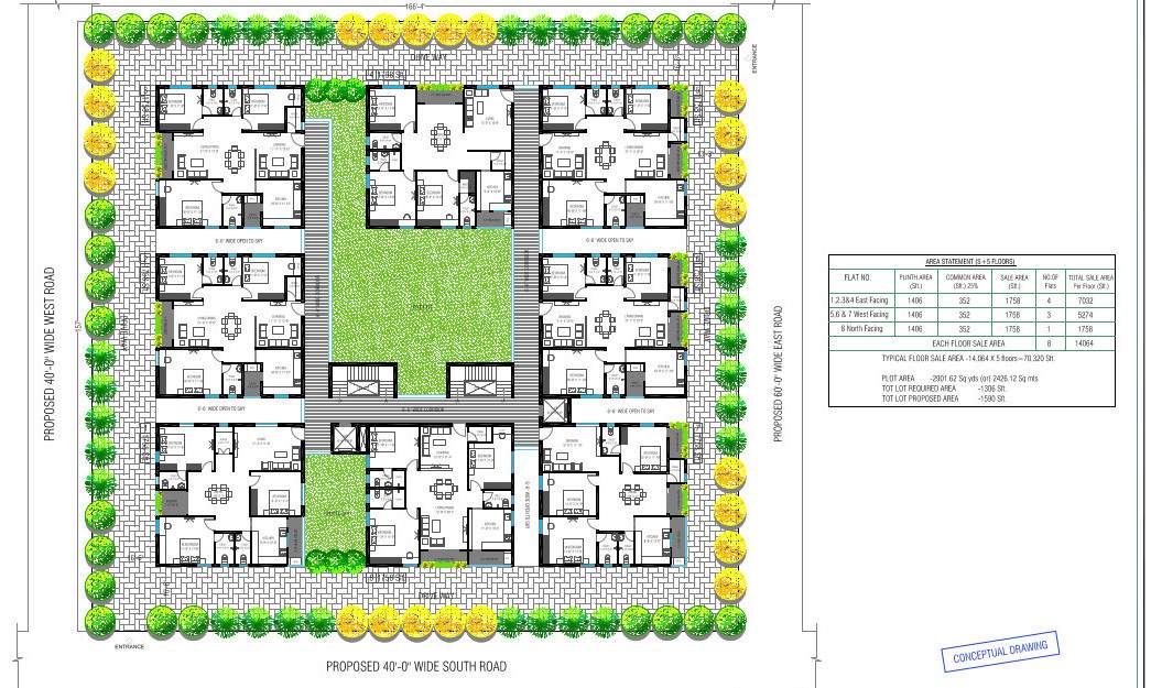  vilaasini Dummy Tower Cluster Plan