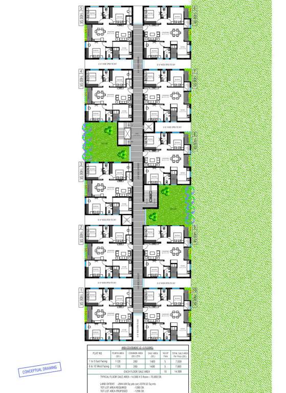  vilaasini Dummy Tower Cluster Plan