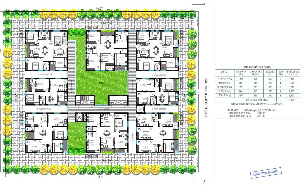  vilaasini Dummy Tower Cluster Plan