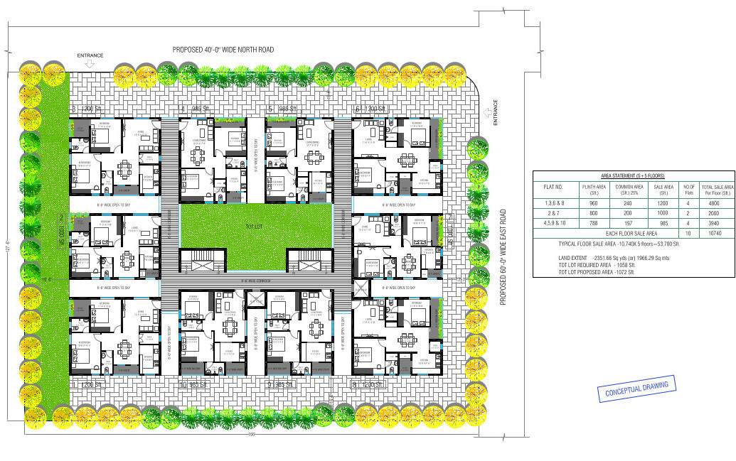  vilaasini Dummy Tower Cluster Plan