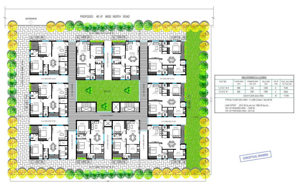  vilaasini Dummy Tower Cluster Plan