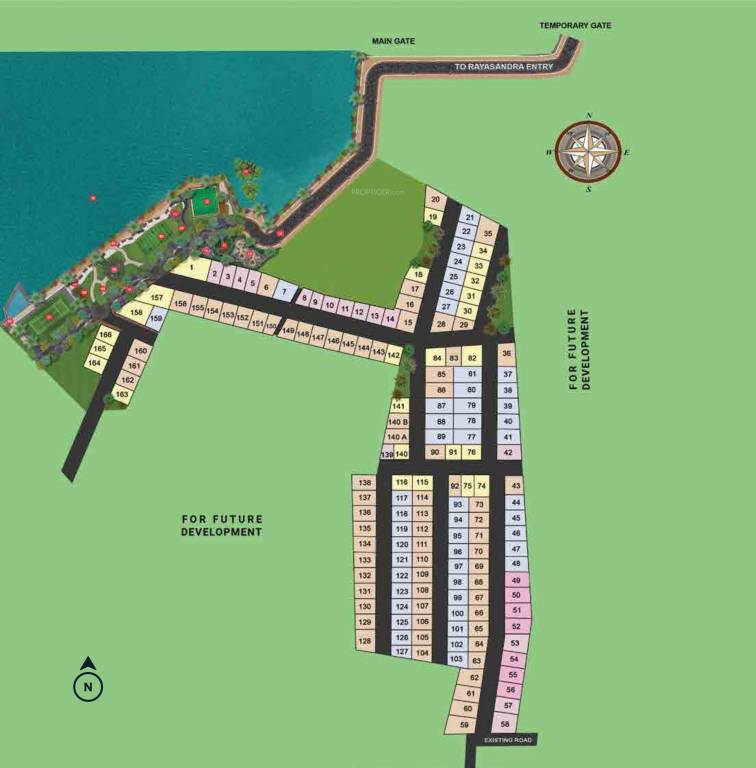 the downtown Layout Plan