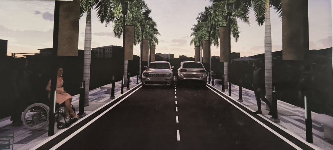 the downtown phase 1 Internal Roads & Footpaths