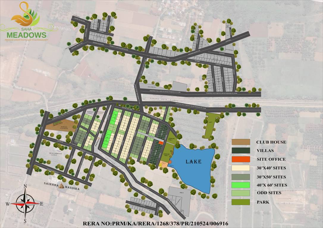  saha meadows Layout Plan