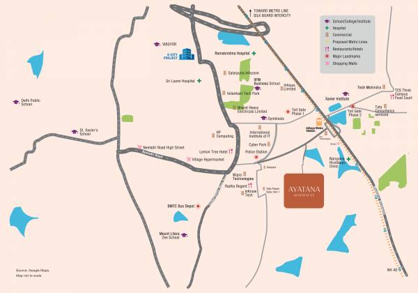  ayatana-residences-e-city Location Plan