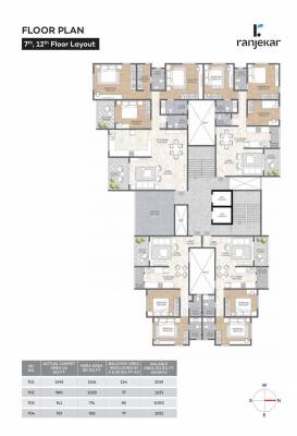  tirth Wing A Cluster Plan