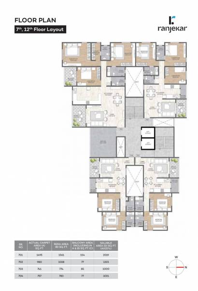  tirth Wing A Cluster Plan