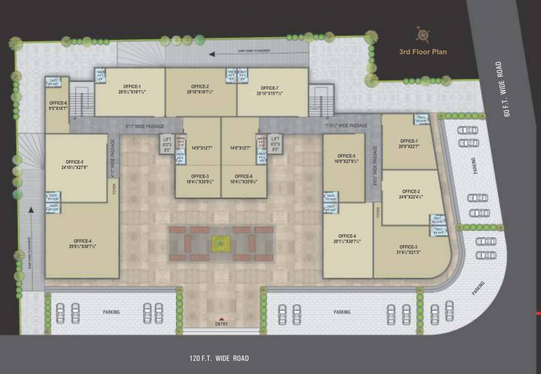  pluto multiplex and business center 1 Cluster Plan For 3rd Floor