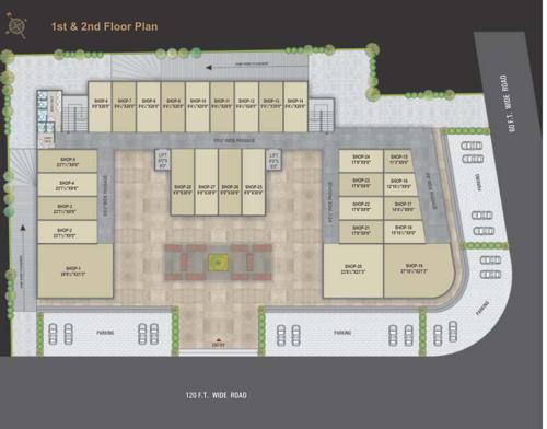 1 Cluster Plan From 1st To 2nd Floor pluto-multiplex-and-business-center 1 Cluster Plan From 1st To 2nd Floor