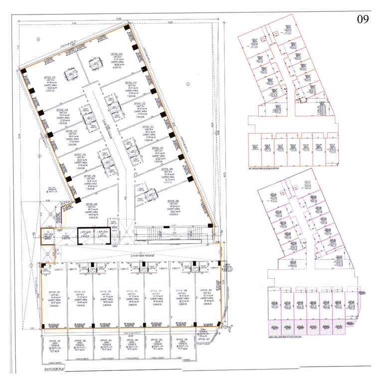  pushti sparsh arcade Pushti Sparsh Arcade Cluster Plan for 2nd Floor
