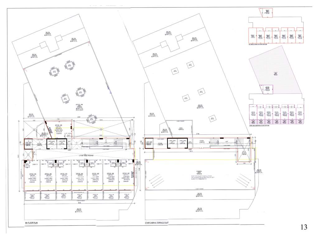  pushti sparsh arcade Pushti Sparsh Arcade Cluster Plan for 6th Floor