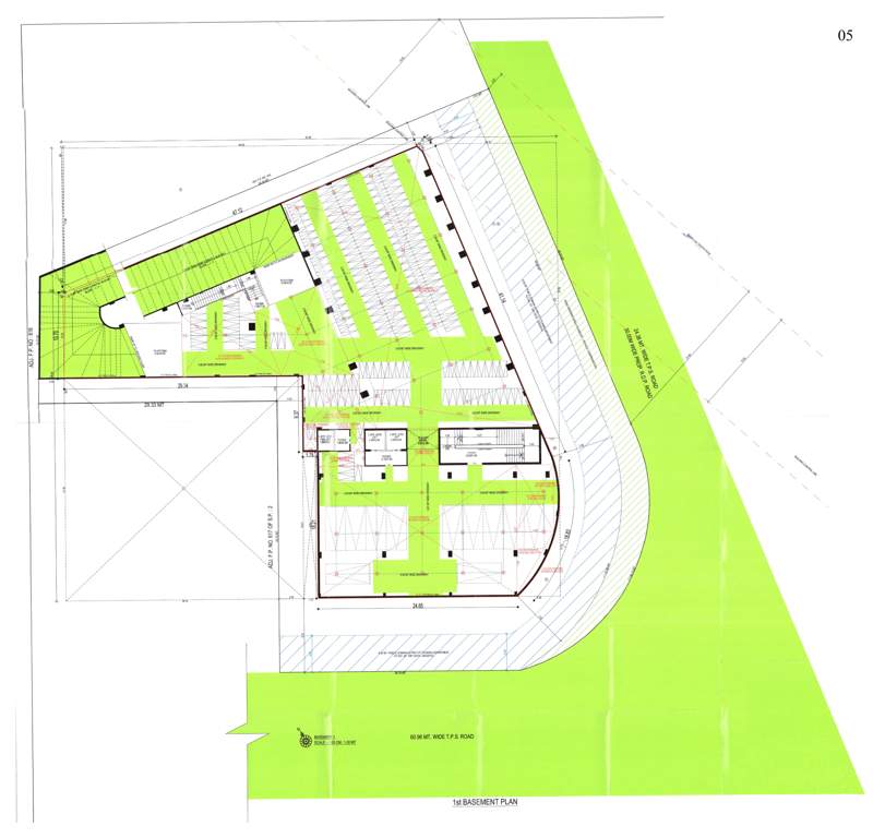  pushti sparsh arcade Pushti Sparsh Arcade Cluster Plan for Basement 1 Floor