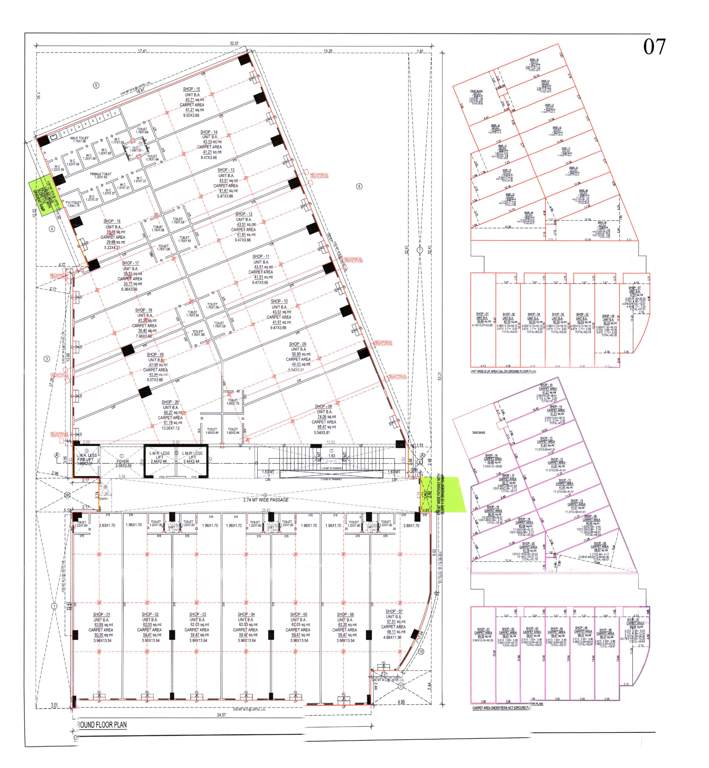  pushti sparsh arcade Pushti Sparsh Arcade Cluster Plan for ground Floor
