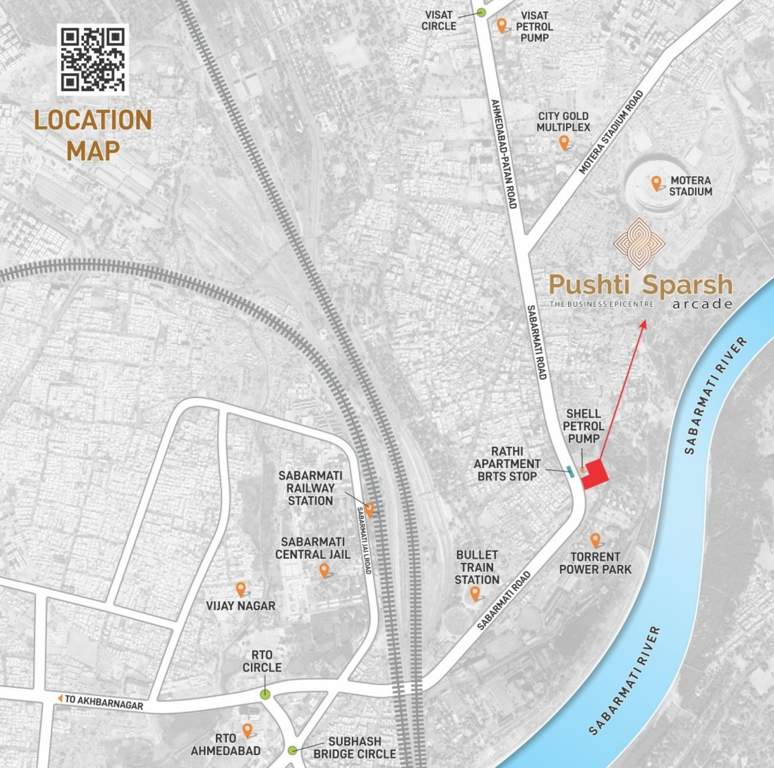  pushti sparsh arcade Location Plan