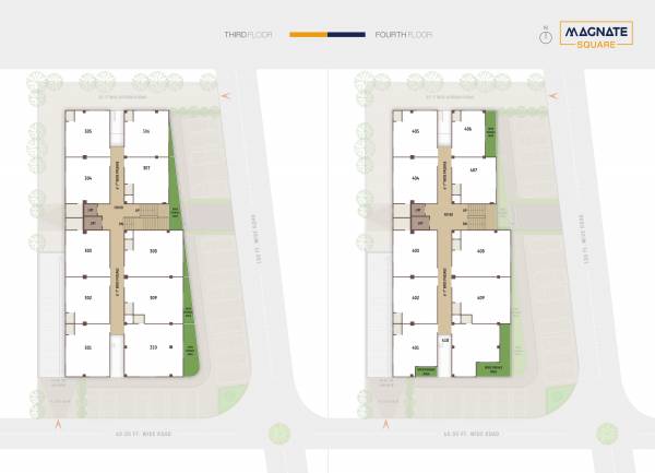  magnate-square Magnate Square Cluster Plan from 3rd to 4th Floor
