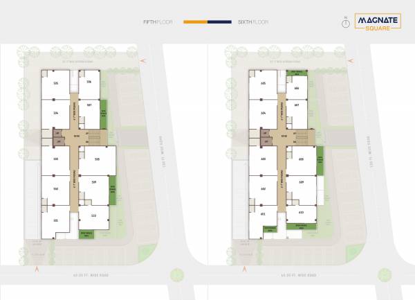  magnate-square Magnate Square Cluster Plan from 5th to 6th Floor