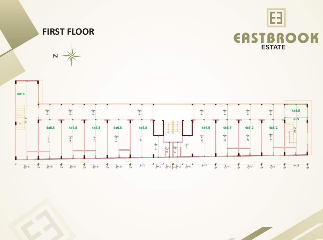  east brook estate East Brook Estate Cluster Plan for 1st Floor