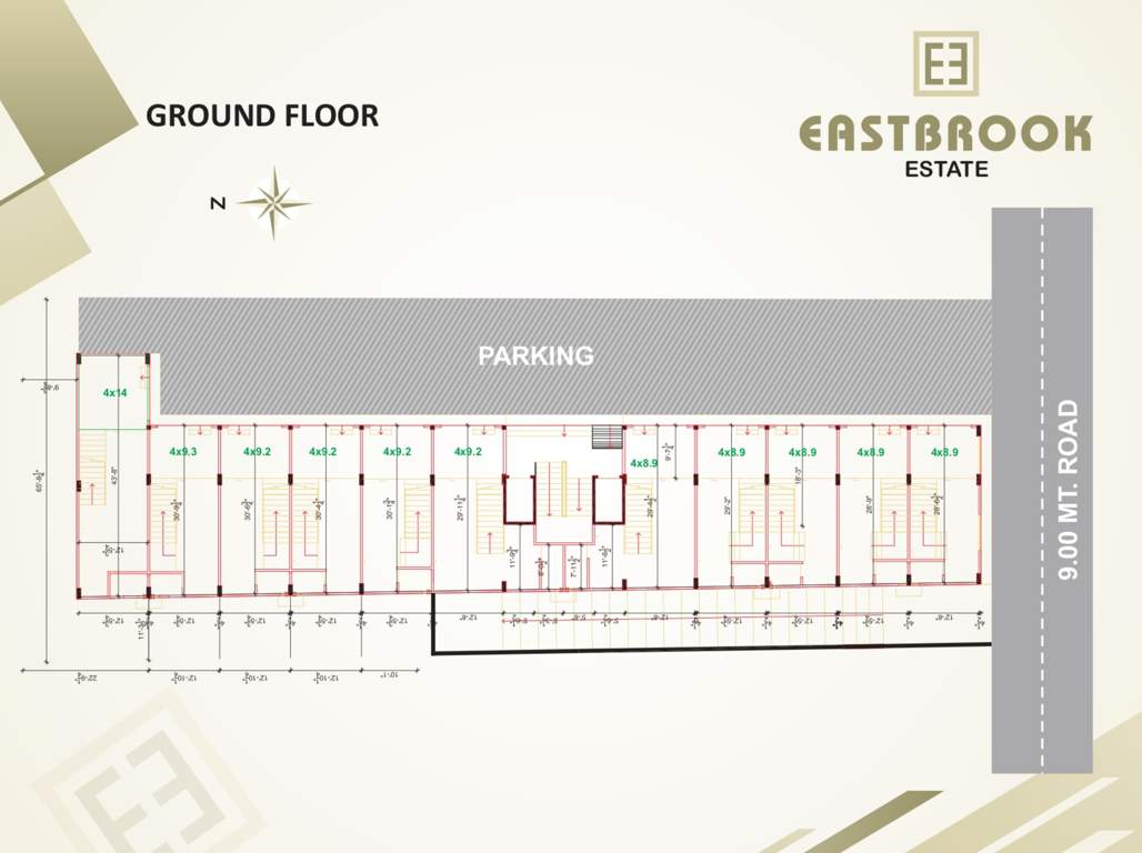  east brook estate East Brook Estate Cluster Plan for ground Floor