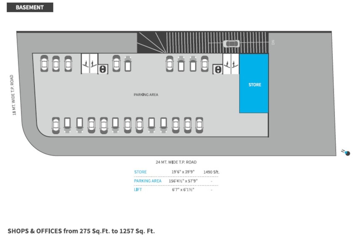 billenium business corner BBC Basement Cluster Plan