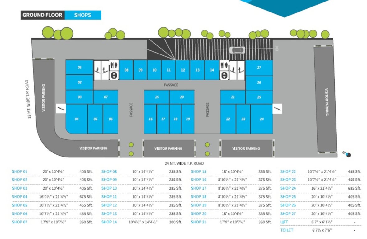 billenium business corner BBC Ground Cluster Plan