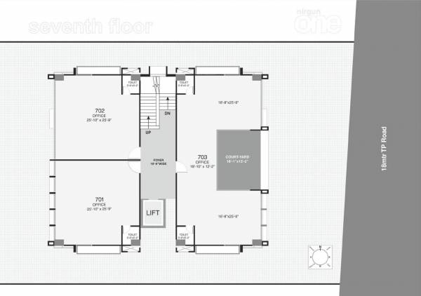  one One Cluster Plan for 7th Floor