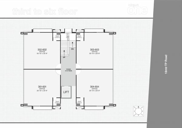  one One Cluster Plan from 3rd to 6th Floor